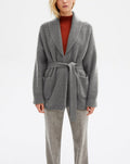 Veste Col Chale Alpaga/Cachemire - Flanelle - Femme