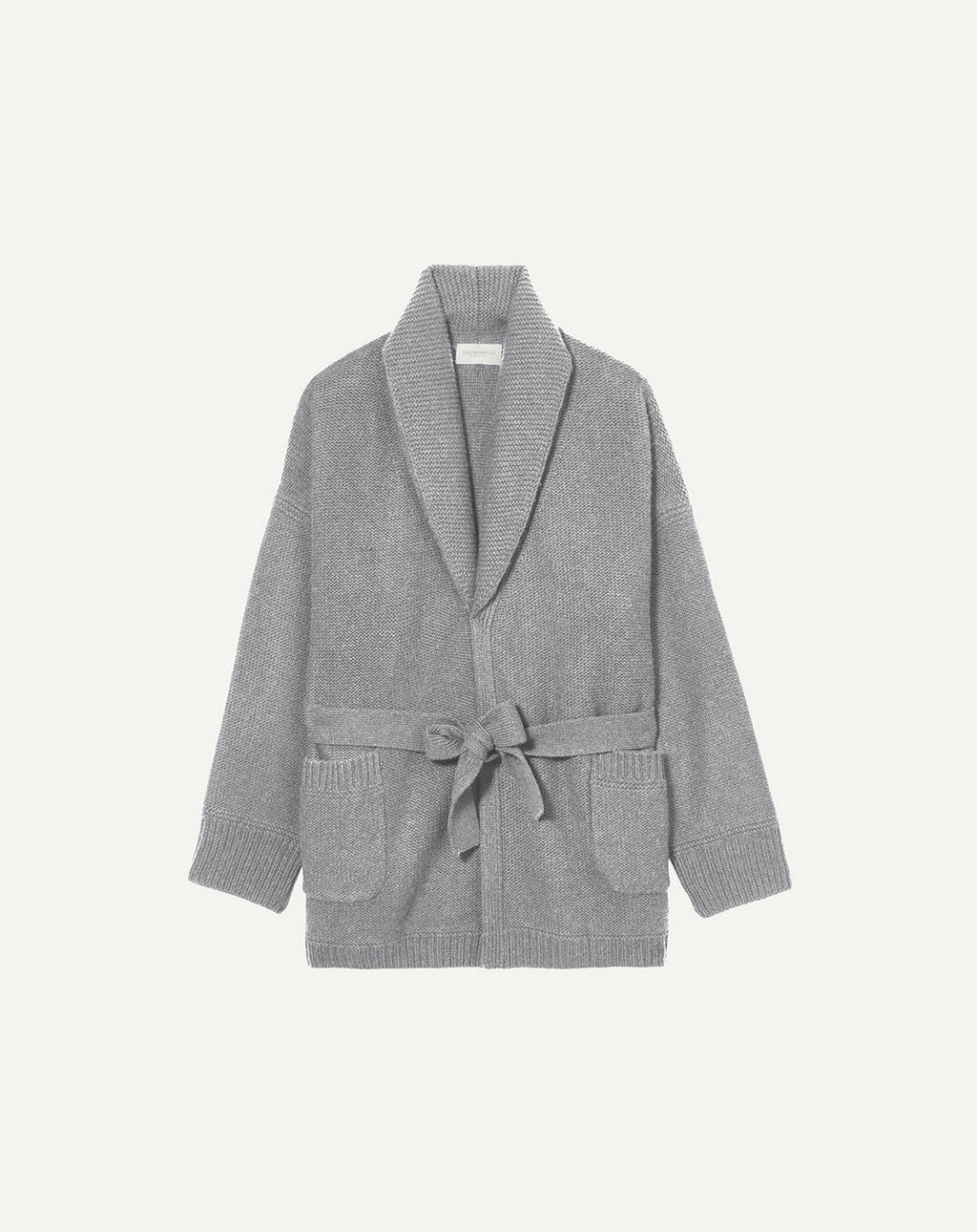 Veste Col Chale Alpaga/Cachemire - Flanelle - Femme