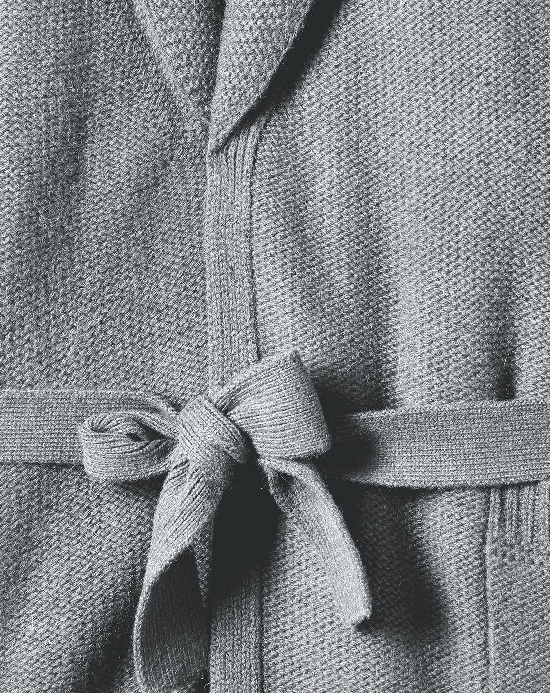 Veste Col Chale Alpaga/Cachemire - Flanelle - Femme