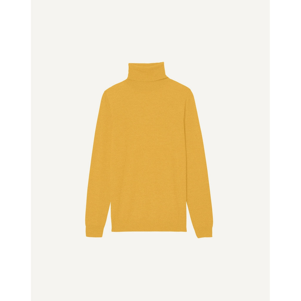 Jersey Cuello Vuelto Ultrafino - Paja - Mujer