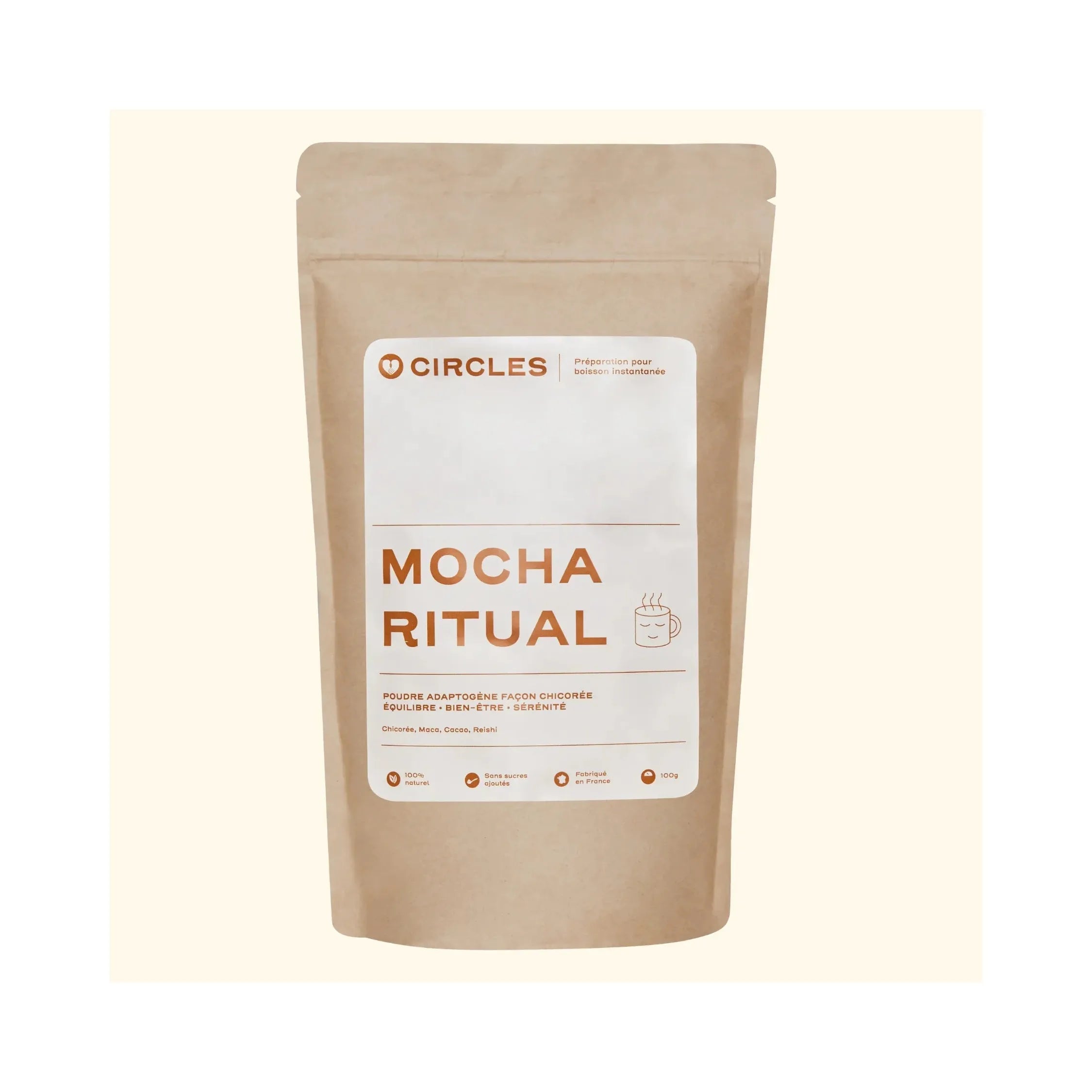 Mocha Ritual - Poudre Adaptogène Goût Chicorée Cacao