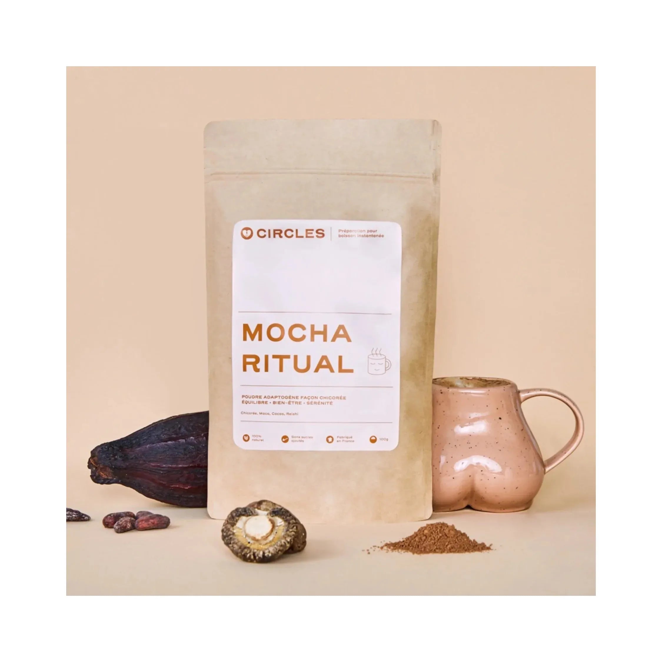 Mocha Ritual - Poudre Adaptogène Goût Chicorée Cacao