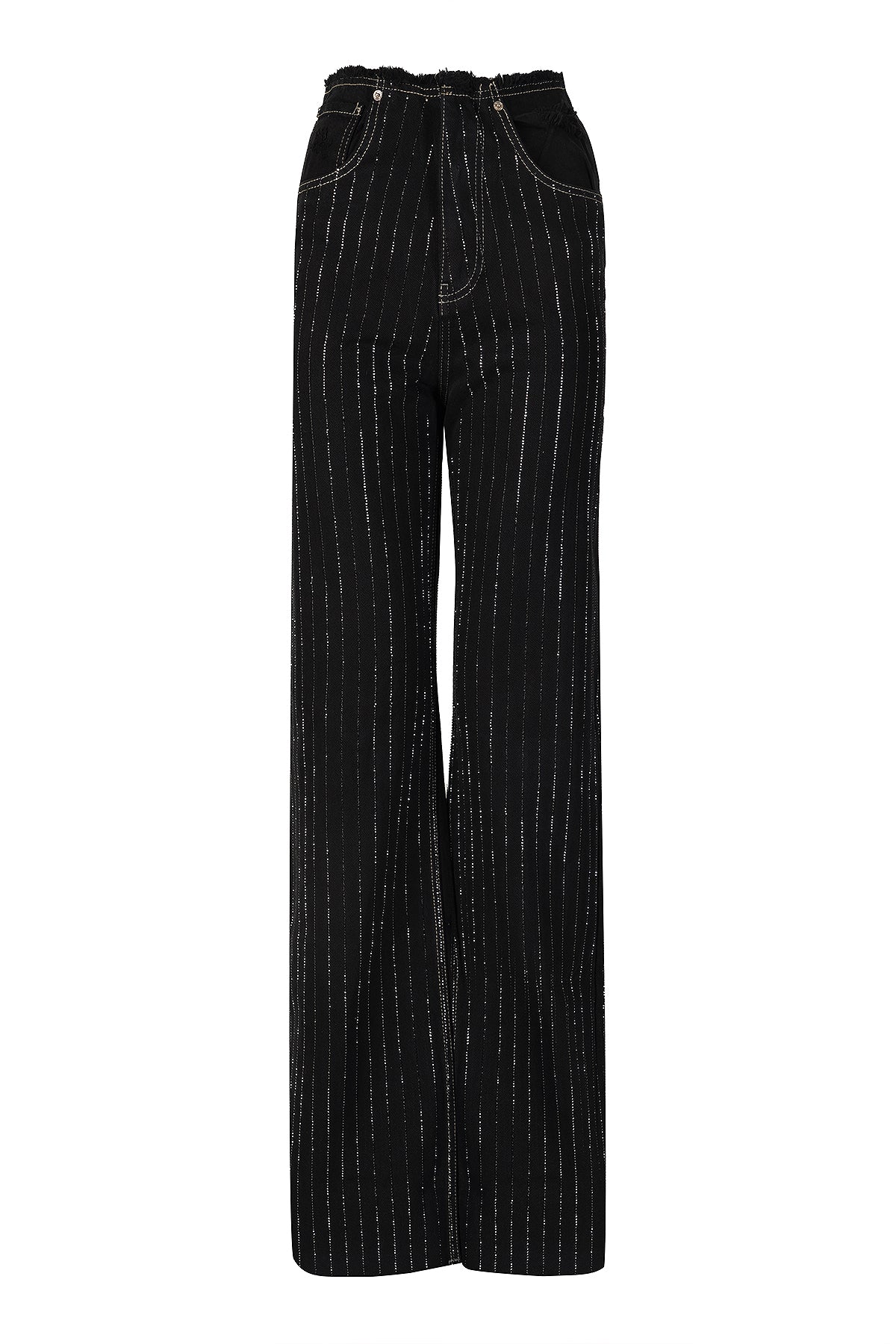 Vaqueros Scarlett - Strass Negro