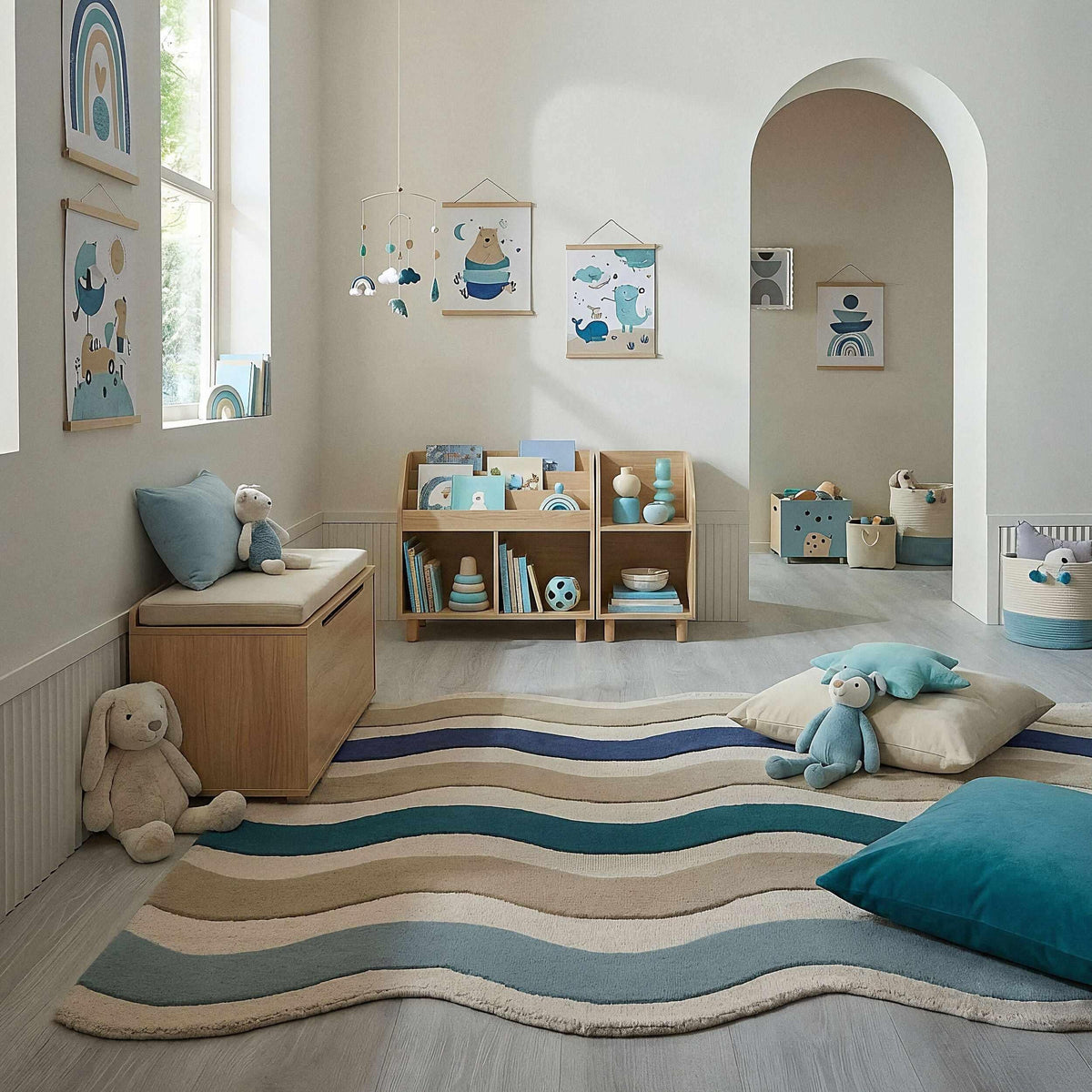 Cascade - Scalloped Wool Rug