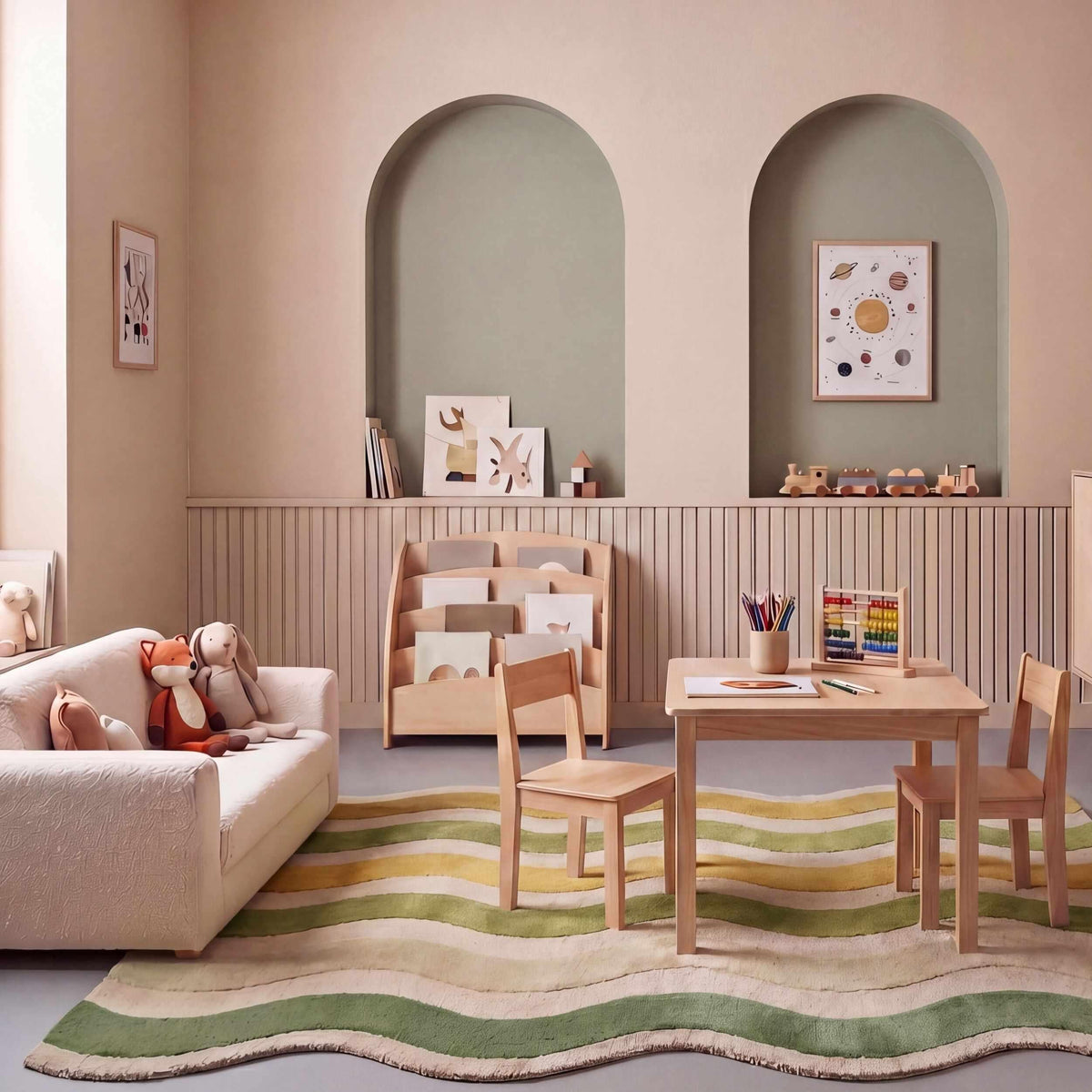 Cascade - Scalloped Wool Rug