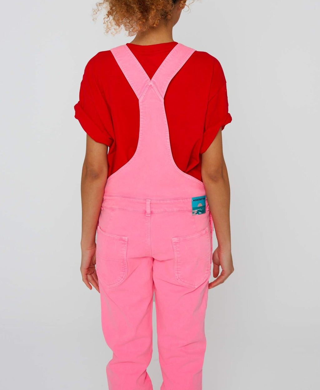 Modetrotter - Romane Tuni Dungarees - Fluorescent Pink
