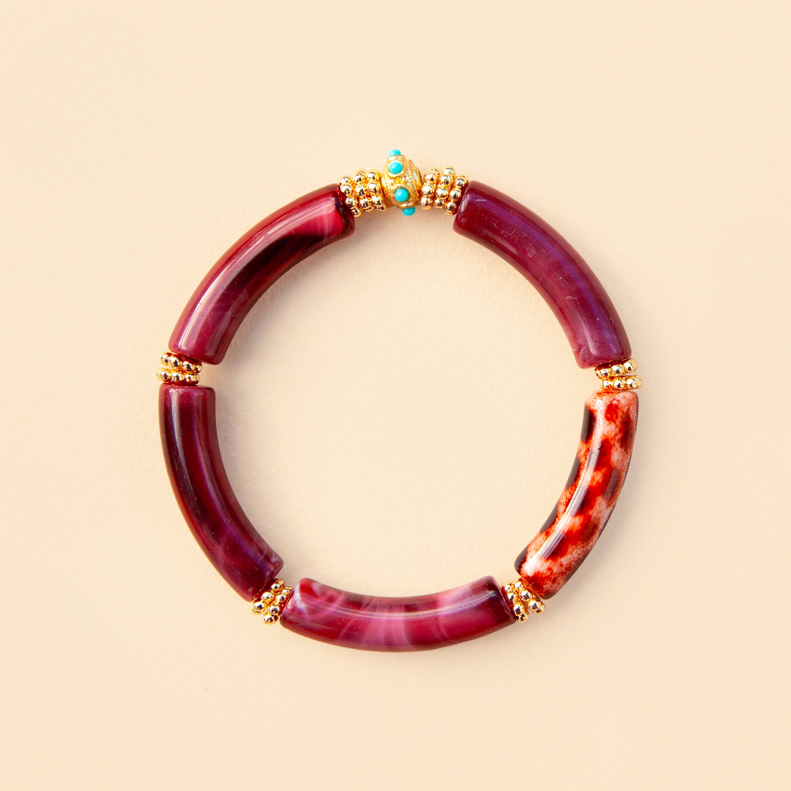 Bracelet Juhu - Monochrome Pourpre