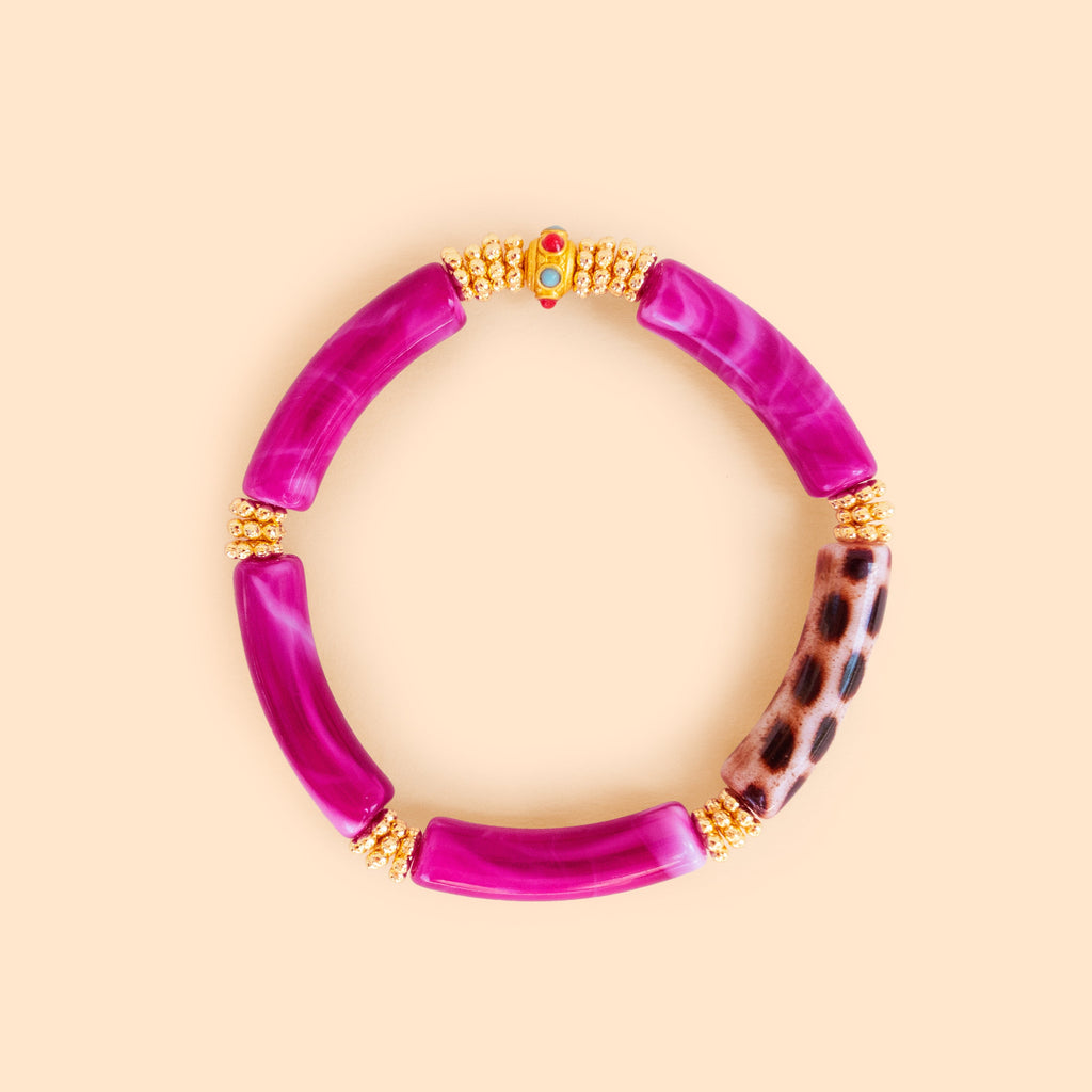 Bracelet Juhu - Monochrome Grenat