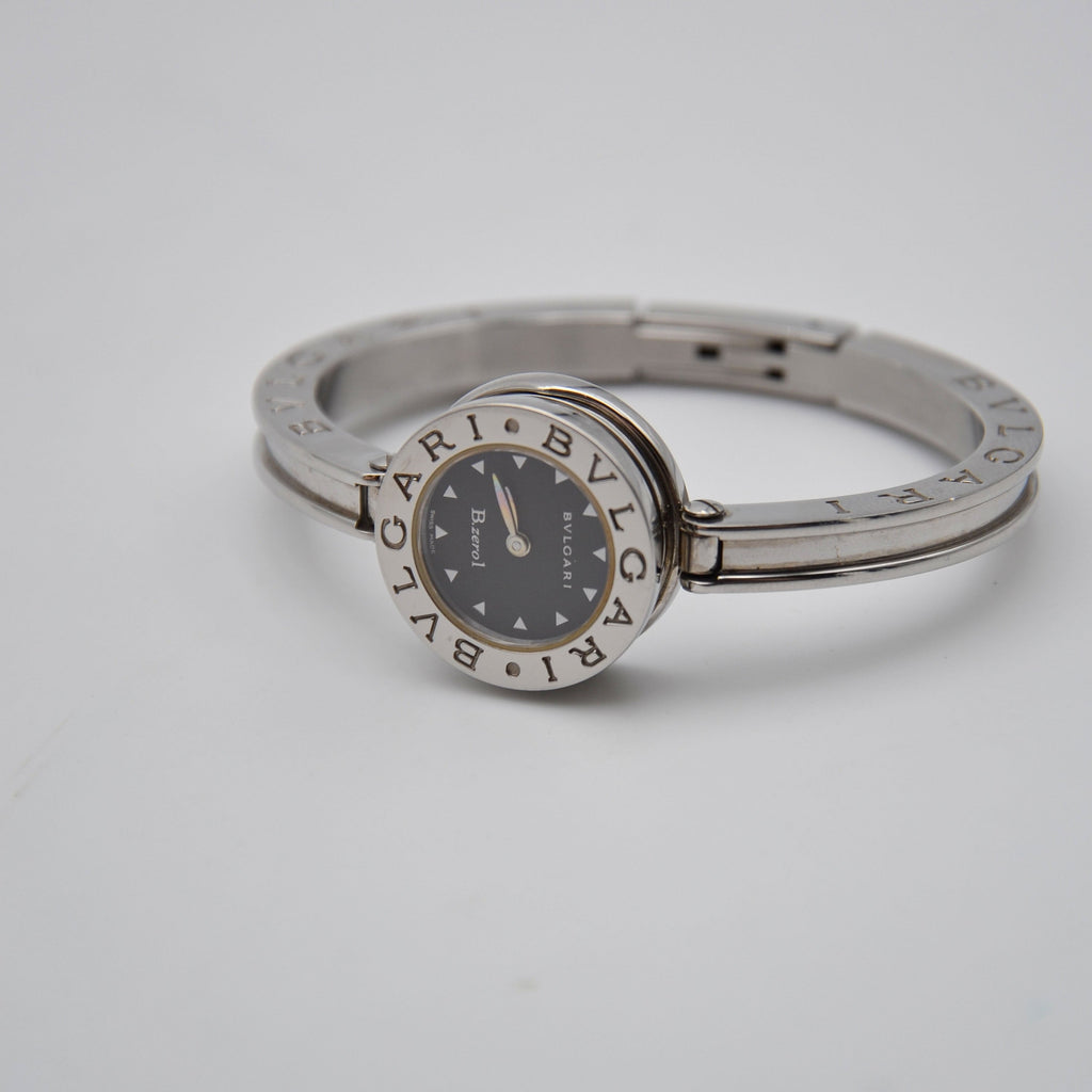 Montre Bulgari B.Zero1 Bz22S Acier Cadran Noir Bracelet Jonc