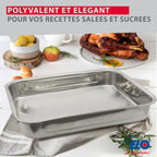 Plat Four En Inox Rectangulaire Elo Edition Red - Gris