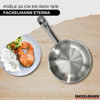 Sartén de acero inoxidable Fackelmann Eterna - Inoxidable