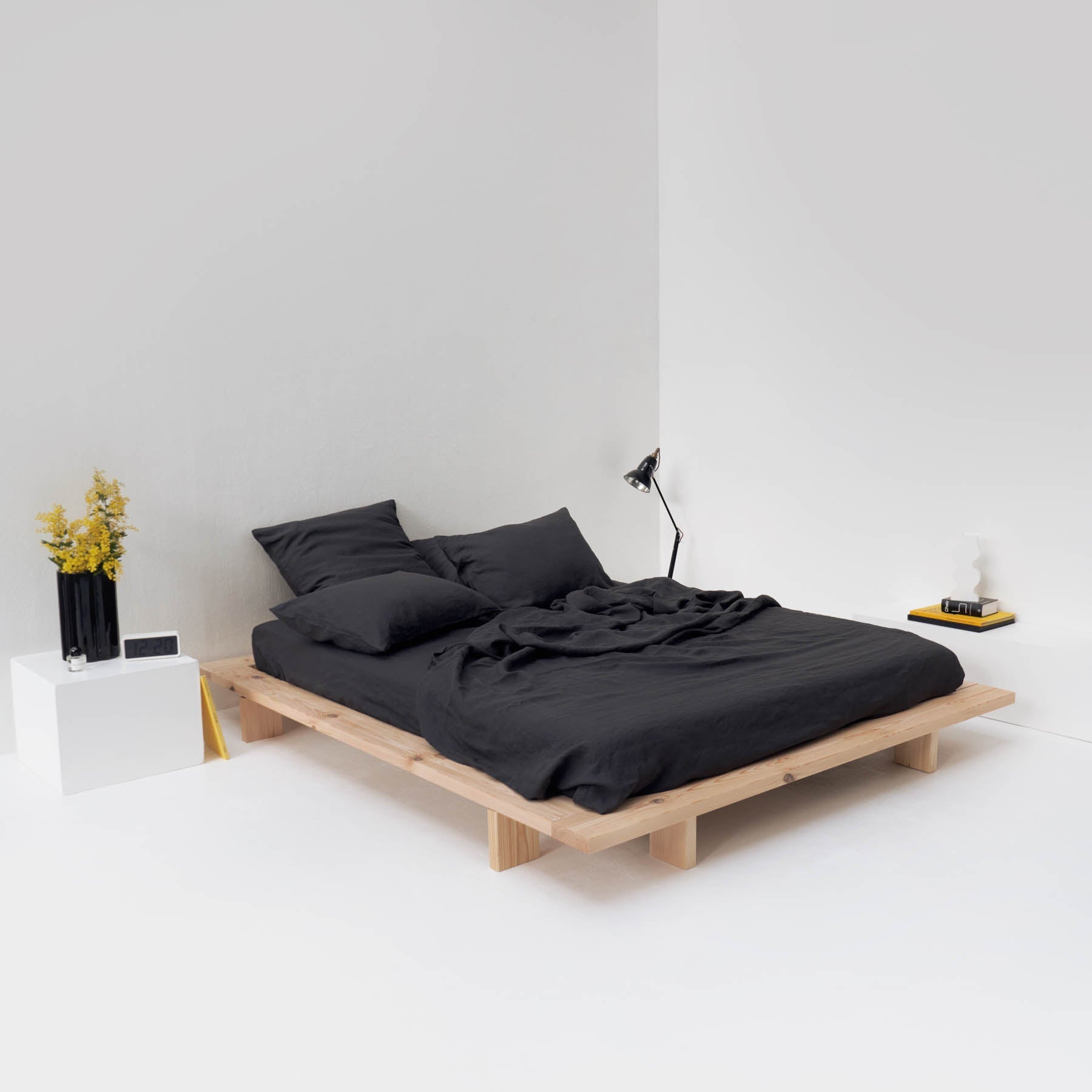Flat Sheet - Washed Linen 190G/M² - Graphite Gray