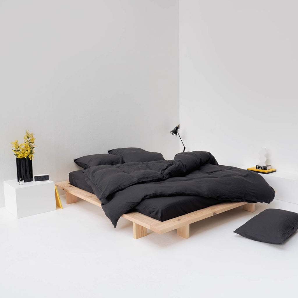Duvet Cover - 190G/M² Washed Linen - Graphite Gray