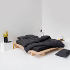 Duvet Cover - 190G/M² Washed Linen - Graphite Gray