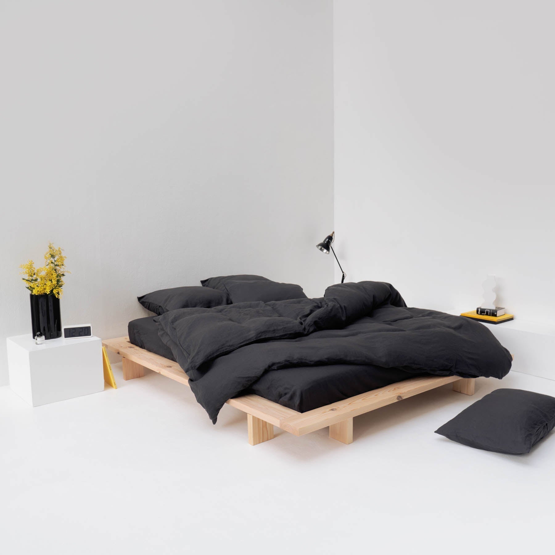 Duvet Cover - 190G/M² Washed Linen - Graphite Gray