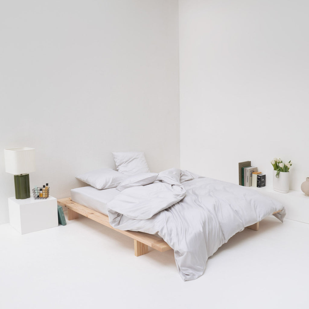 high-end bed linen Egyptian cotton satin most gray