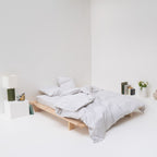 high-end bed linen Egyptian cotton satin most gray