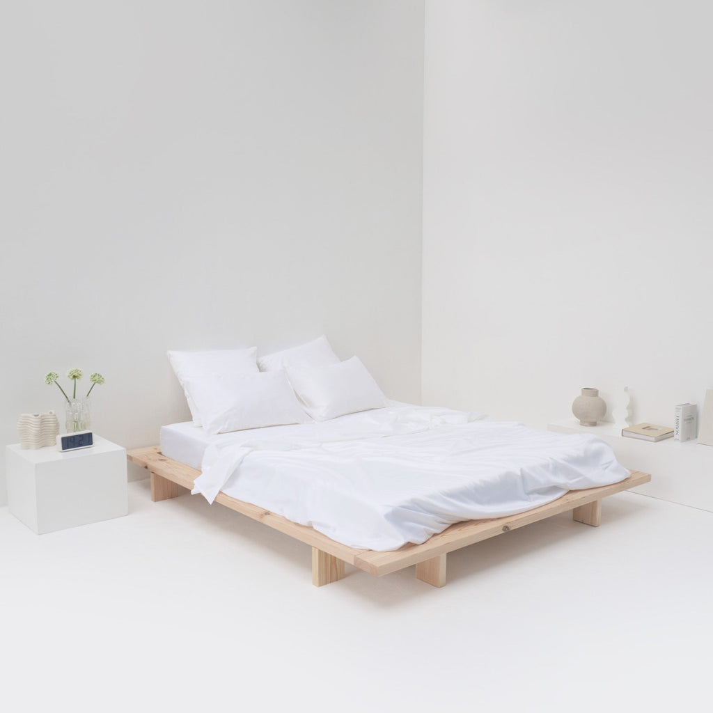 Flat Sheet - 300 Thread Count Egyptian Cotton Satin - White