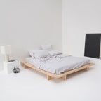 Flat Sheet - Washed Linen 190G/M² - Pebble Gray