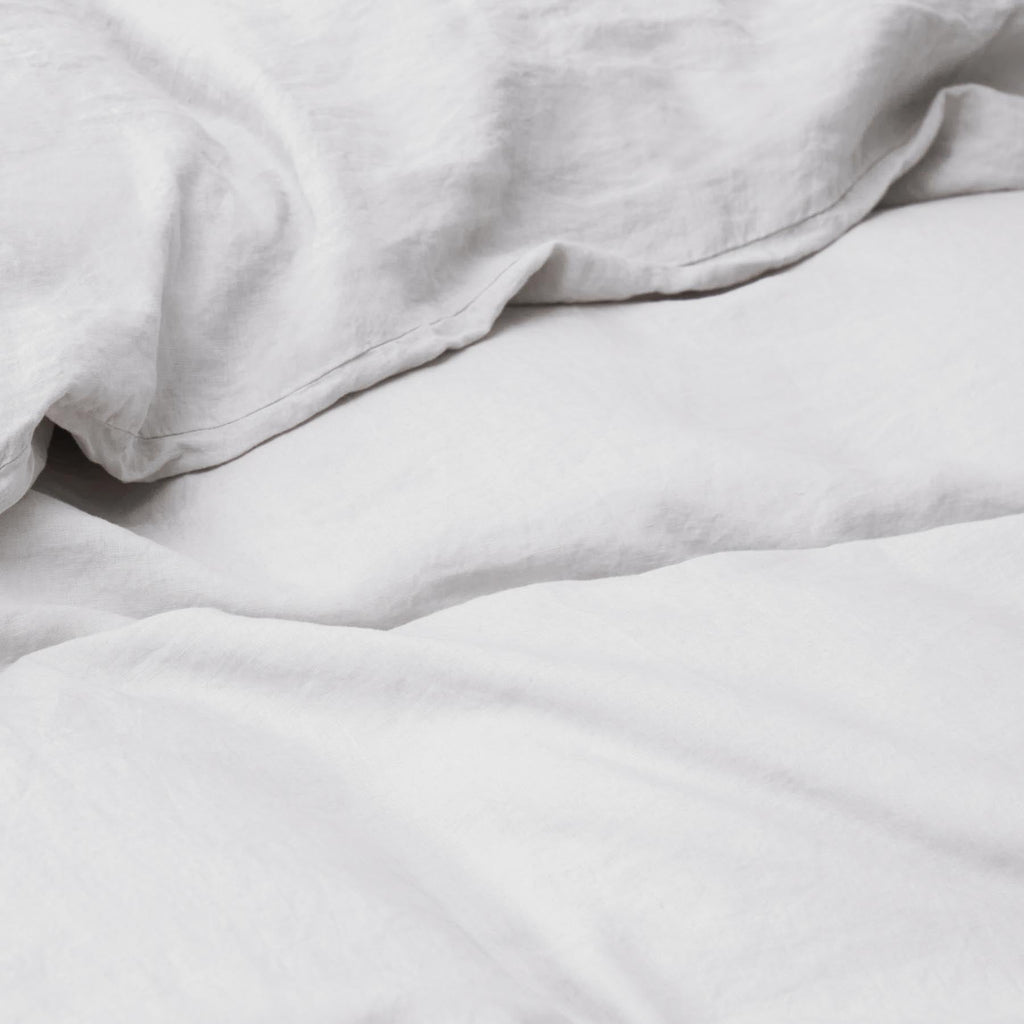 Flat Sheet - Washed Linen 190G/M² - Pebble Gray