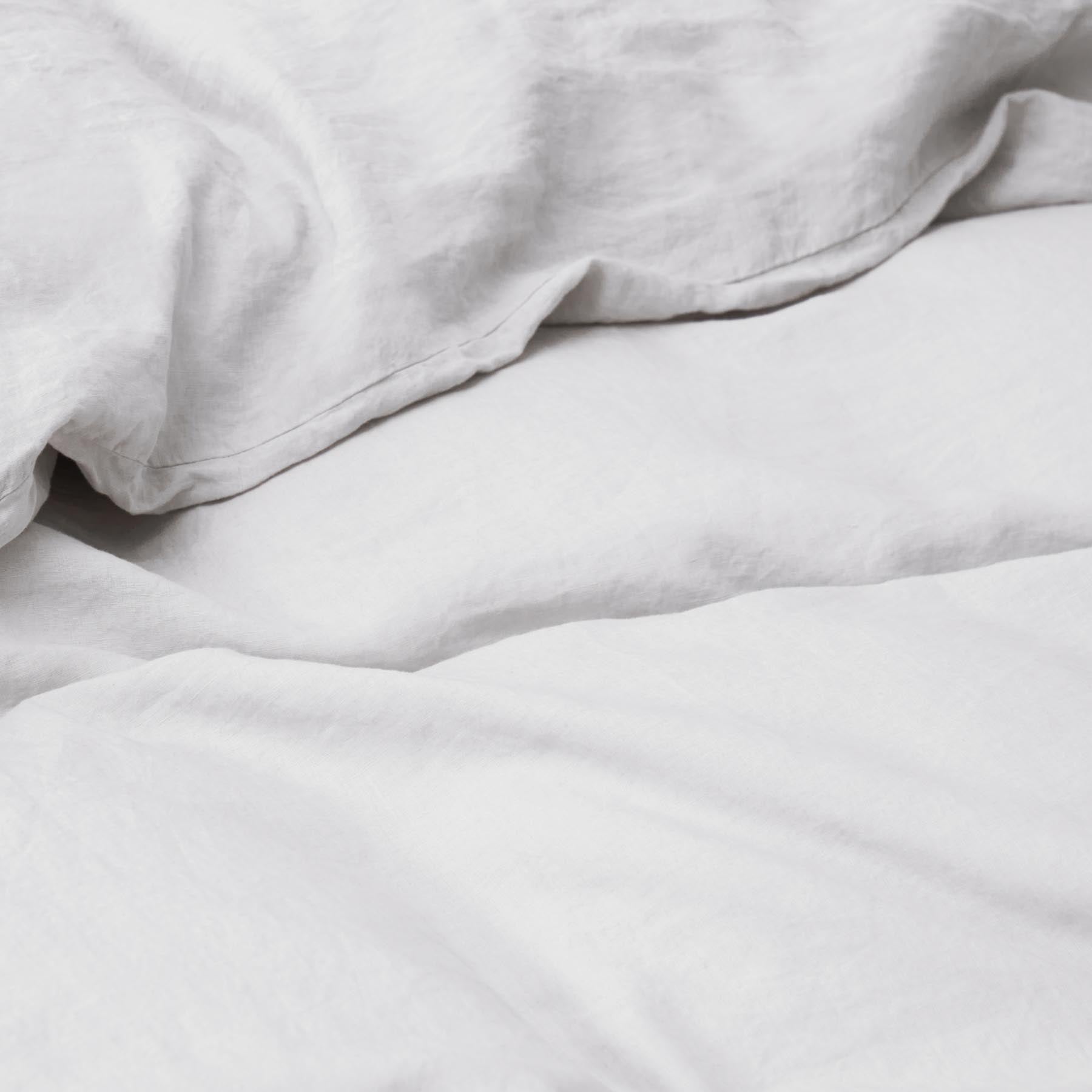 Flat Sheet - Washed Linen 190G/M² - Pebble Gray