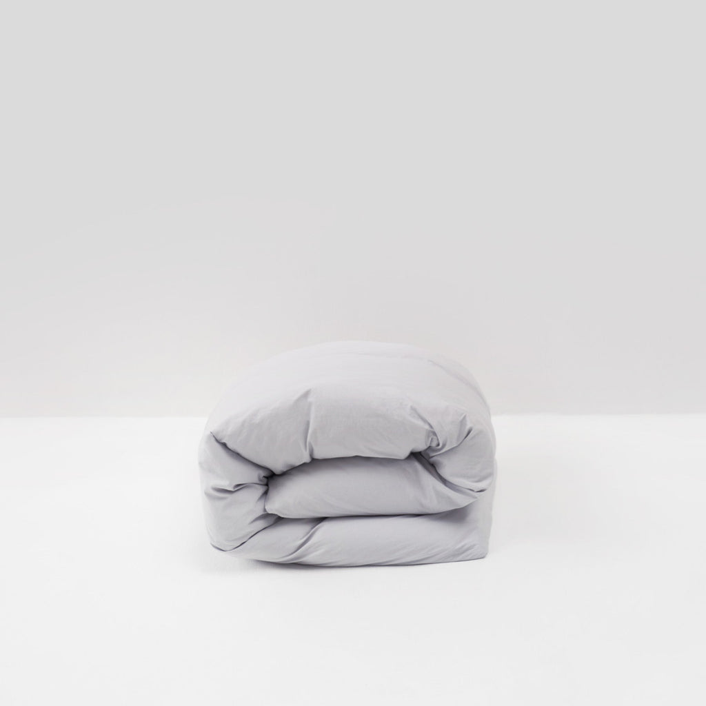 duvet cover quality washed percale egyptian cotton pebble gray most