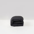 high-end duvet cover Egyptian cotton satin graphite gray most