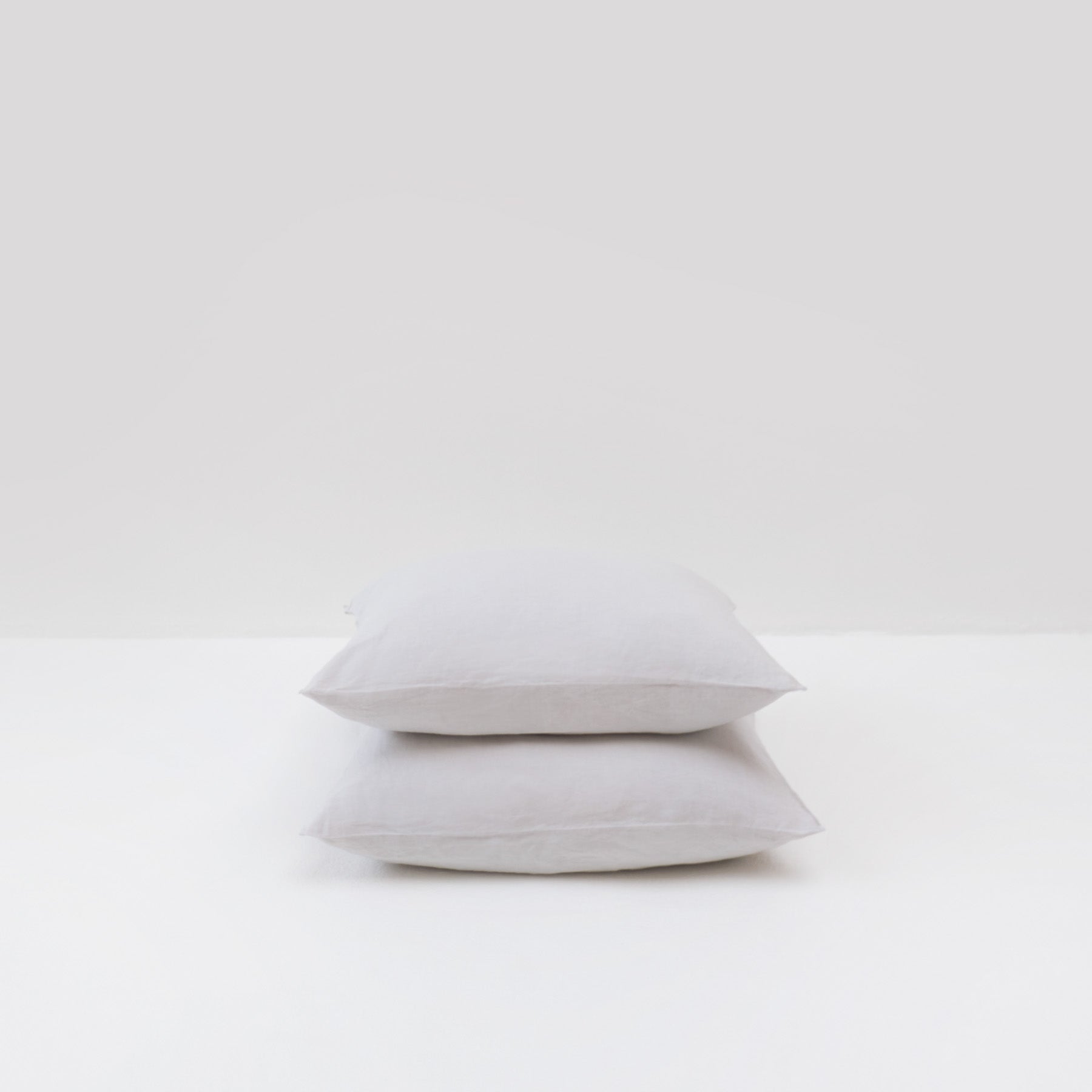 2 Pillowcases - In Washed Linen 190G/M² - Pebble Gray
