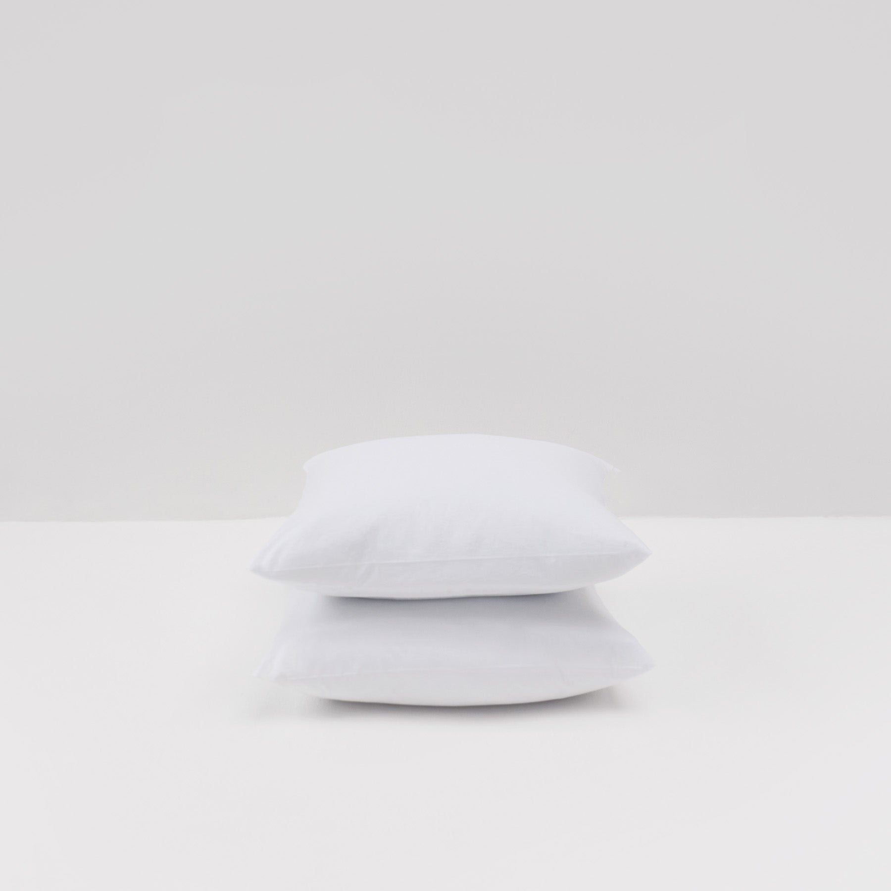 2 Pillowcases - In 300 Thread Count Washed Cotton Percale - White