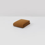 Most high-end French mocha brown washed linen flat sheet