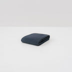 Fitted sheet large cap washed linen storm blue home quality Most