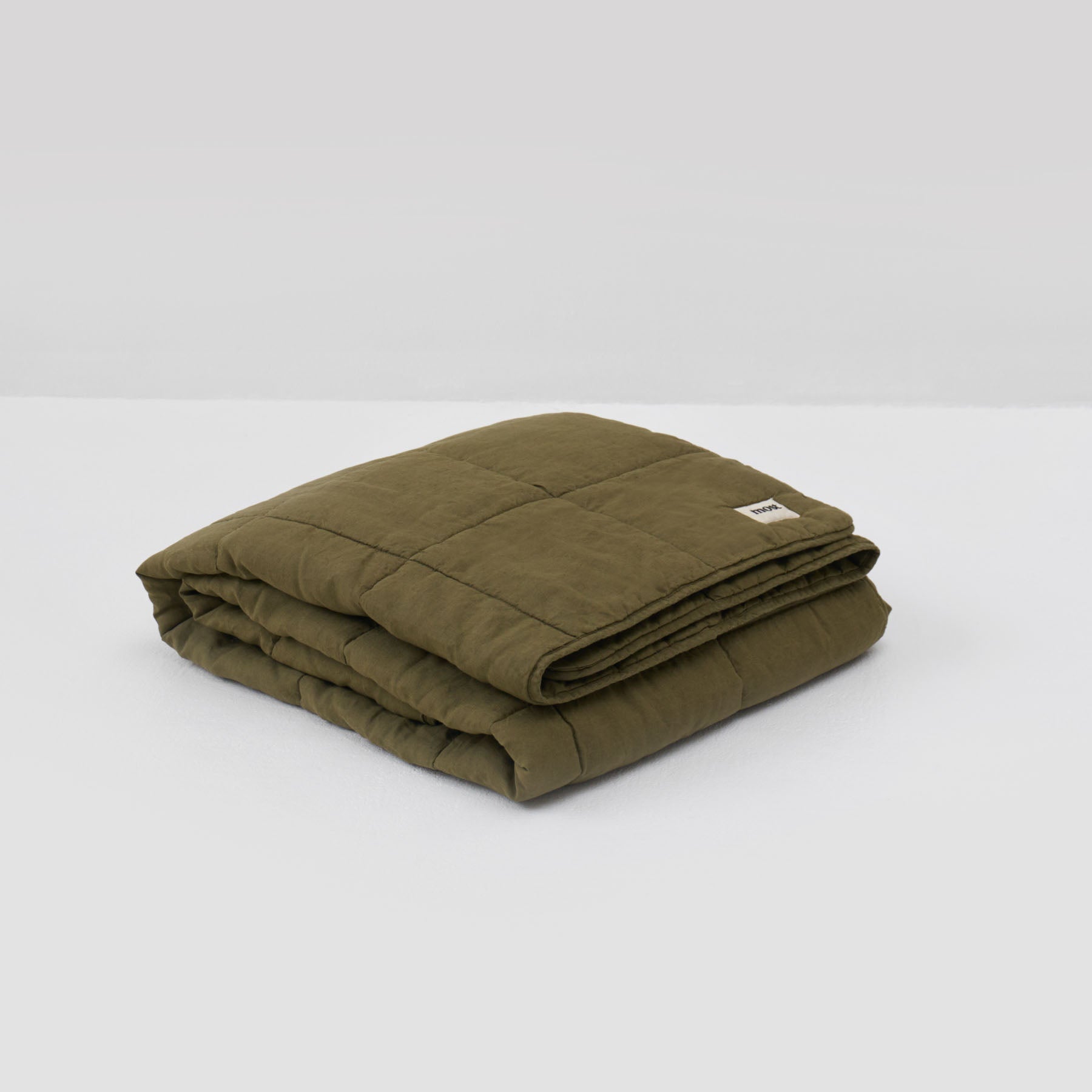 Linen Comforter - Olive Green