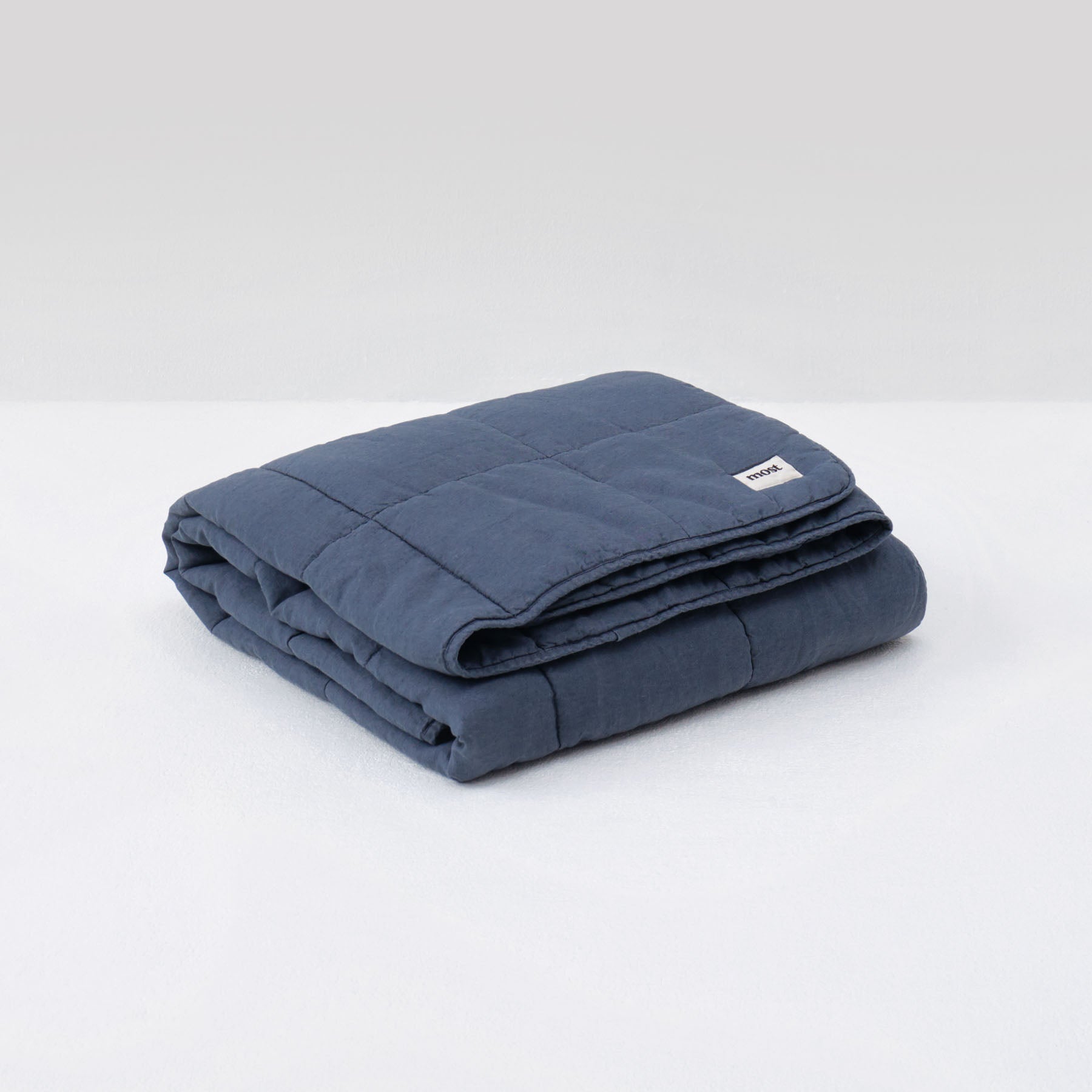 Washed Linen Comforter - Storm Blue