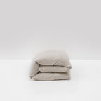 high-end duvet cover in natural washed linen maison most