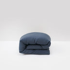 luxury hotel quality duvet cover in storm blue washed linen maison most