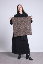 Bufanda Bandana Leopardo Moussa En Cachemira - Beige Leopardo - Mixto