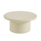 Moxy - Table Basse Ronde - Laqué - Blanc