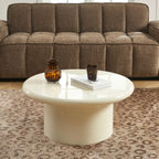 Moxy - Table Basse Ronde - Laqué - Blanc