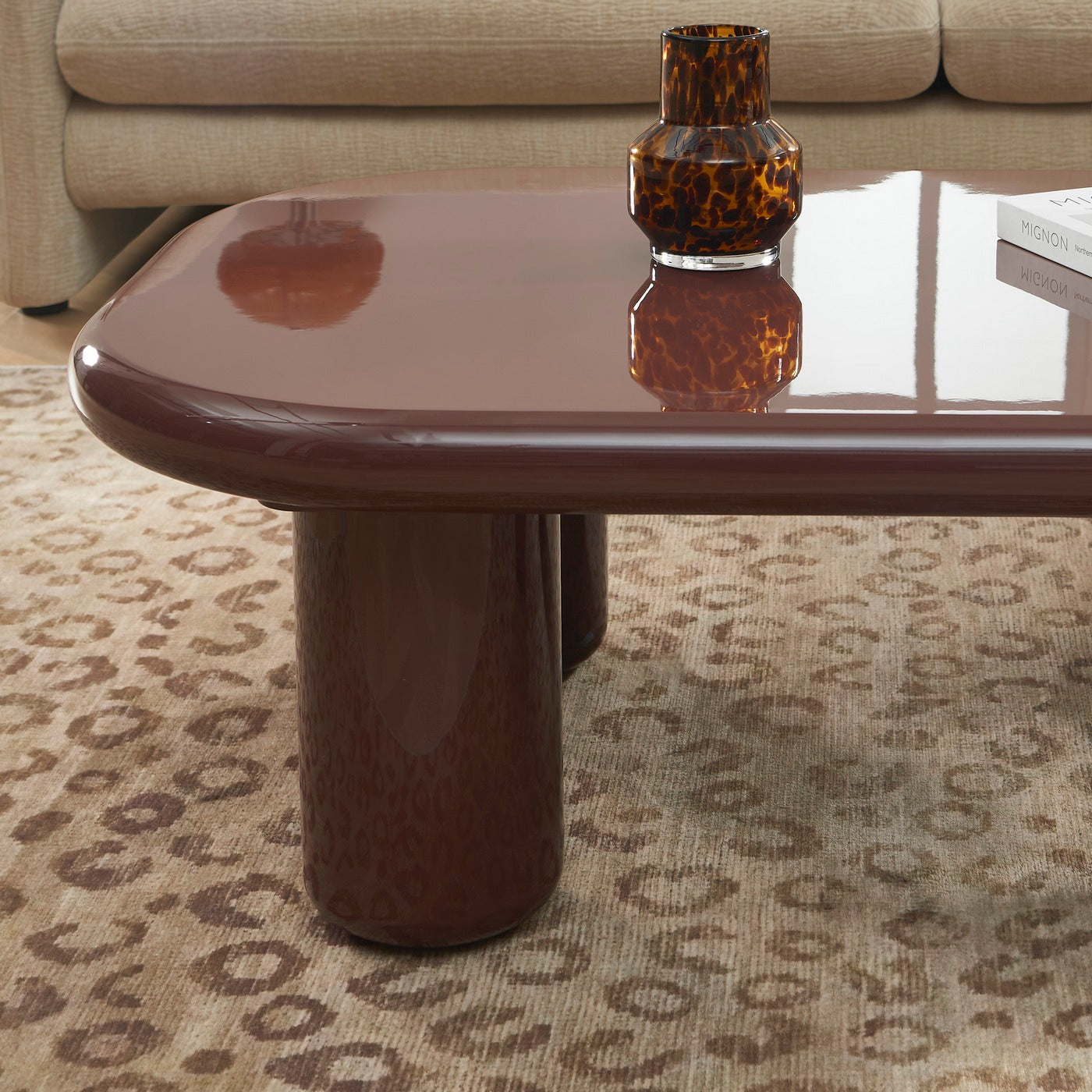 Moxy - Coffee Table - Burgundy