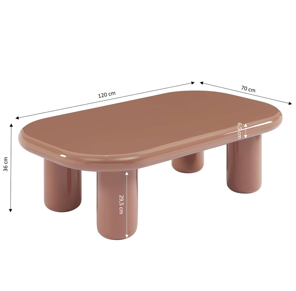 Moxy - Table Basse - Laqué - Moka