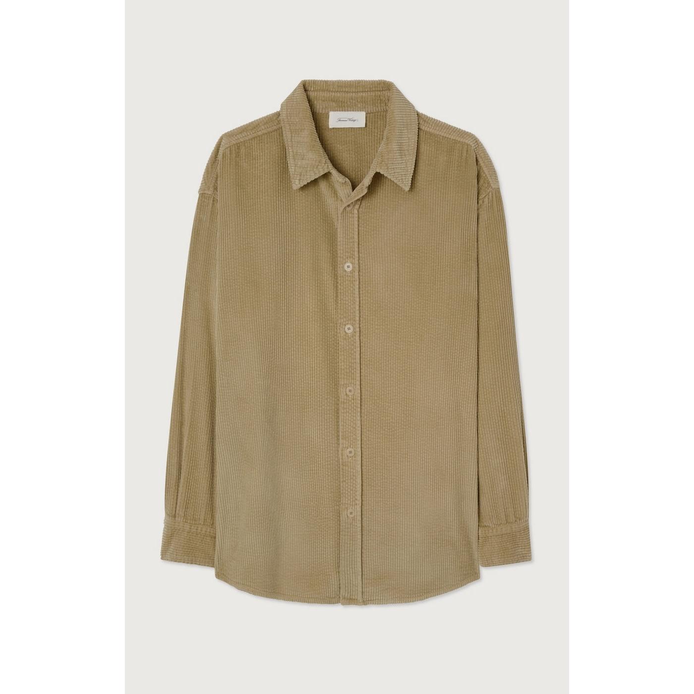 Camisa recta con cuello abotonado - Avena vintage - Hombre