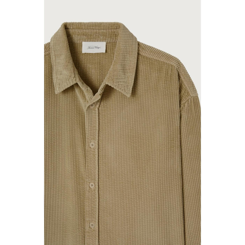 Camisa recta con cuello abotonado - Avena vintage - Hombre