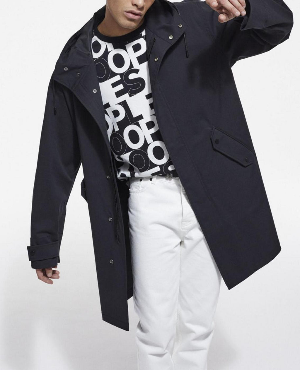 The Kooples - Hooded Parka - Black - Men