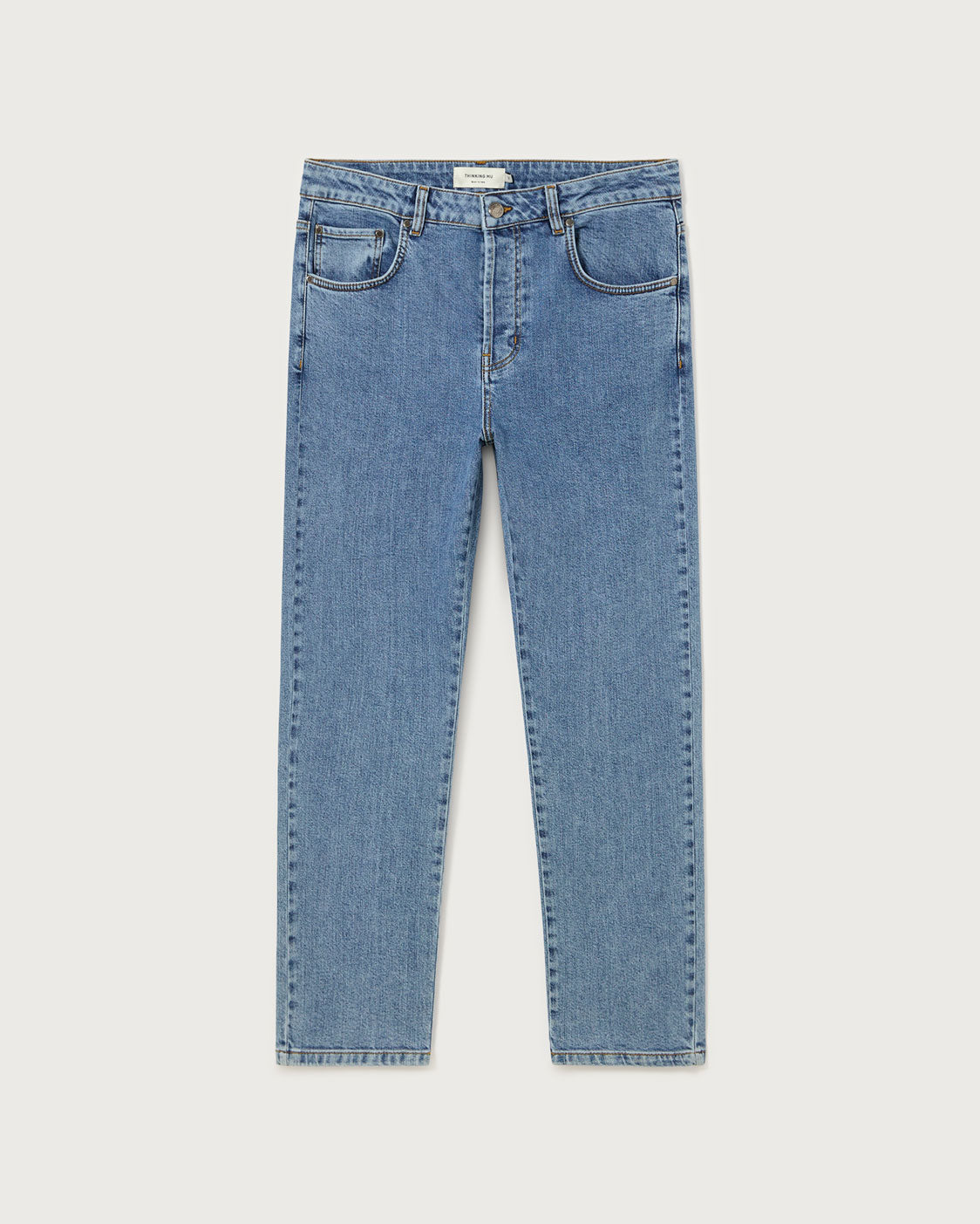 Jean Slim Bleu Clair À 5 Poches