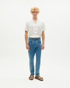 Jean Slim Bleu Clair À 5 Poches