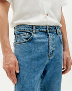 Jean Slim Bleu Clair À 5 Poches