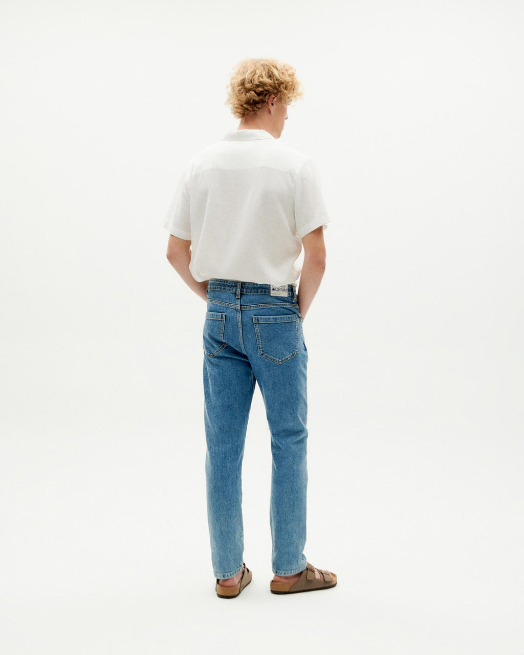 Jean Slim Bleu Clair À 5 Poches