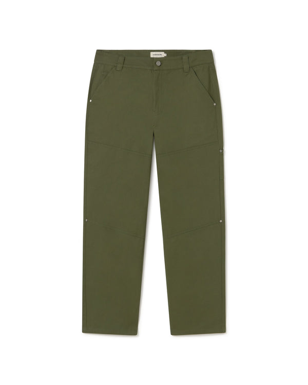 Owen sustainable green trousers - silhouette 1