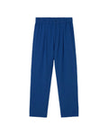Sustainable blue seersucker Luc trousers - silhouette 1