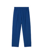 Sustainable blue seersucker Luc trousers - silhouette 1